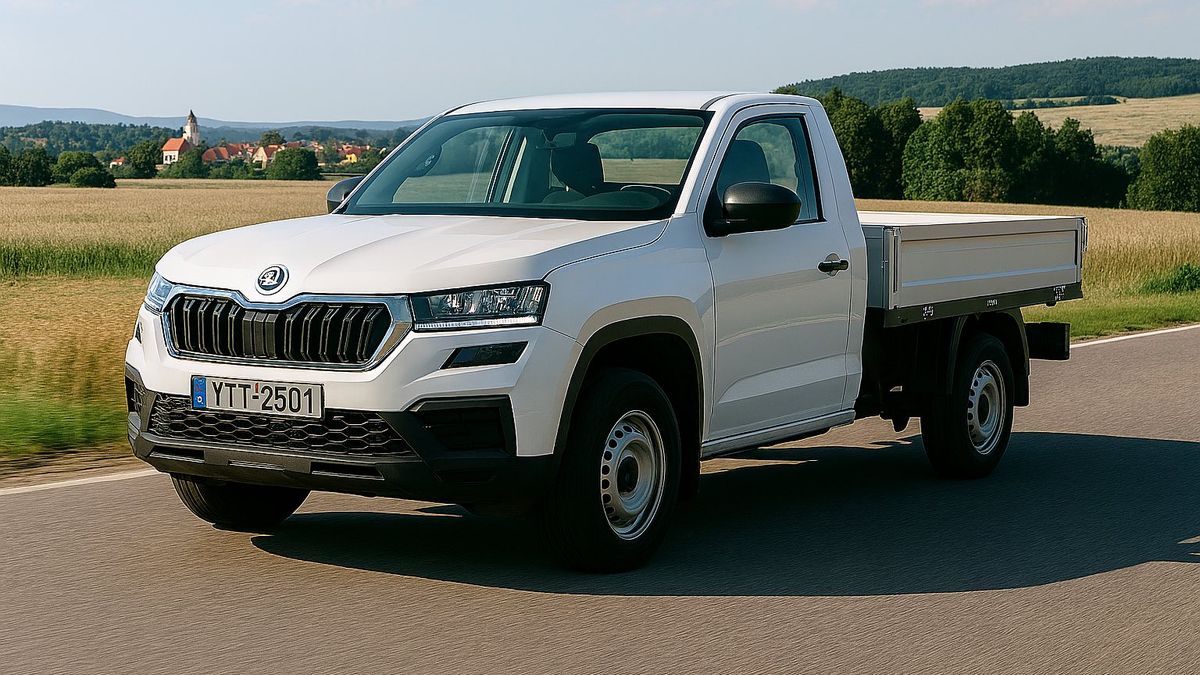 Škoda jako pick-up a rovnou ve dvou verzích: Mohla by mít šestiválec, pracovní variantu byste na stavbě jako když našli